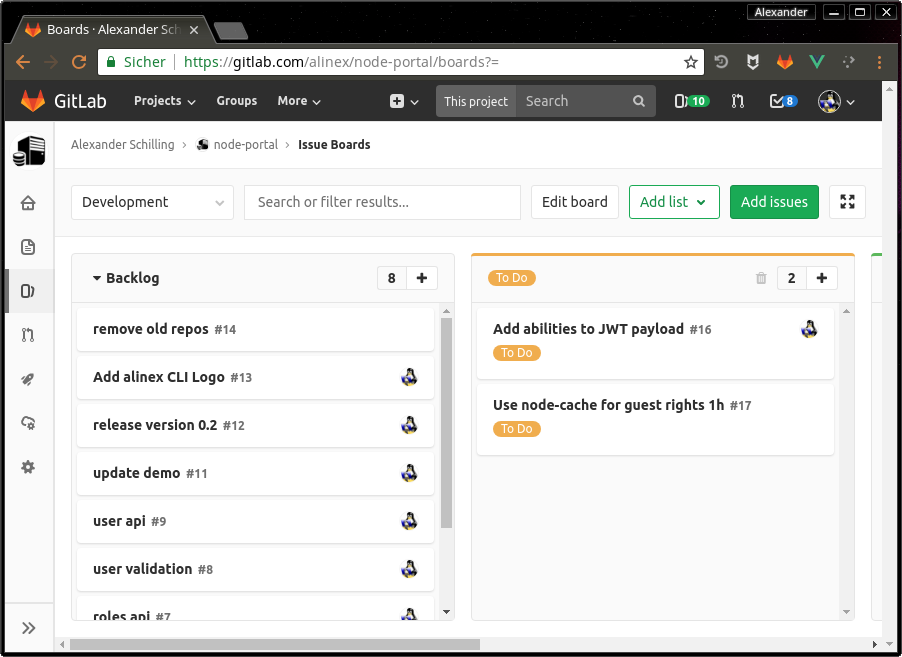GitLab Planing Board